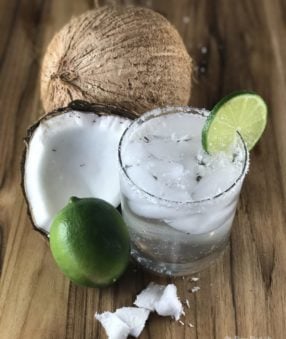 This low cal Coconut Margarita uses just a few ingredients and can take you to the beach... at least mentally. This is one of my favorite LaCroix cocktails... a LaCroix margarita!