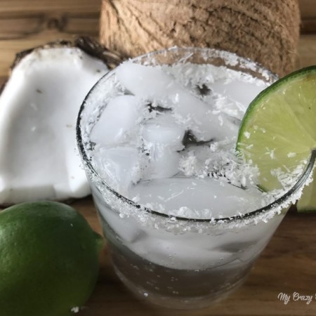 This low cal Coconut Margarita uses just a few ingredients and can take you to the beach... at least mentally. This is one of my favorite LaCroix cocktails... a LaCroix margarita!