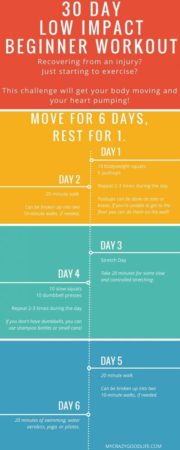 30 Day Low Impact Workout Challenge