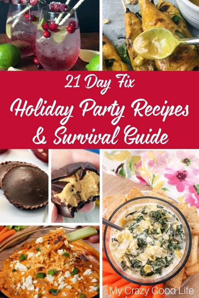 21 day fix holiday recipes collage