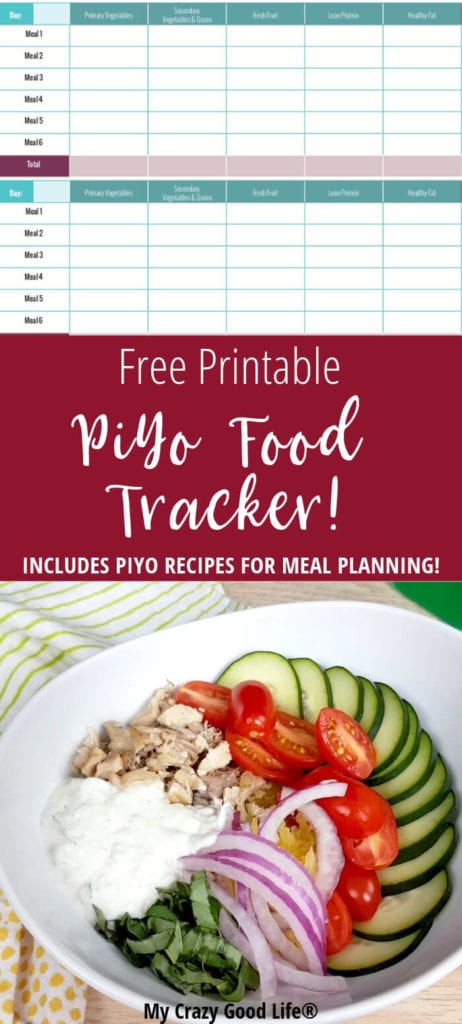 Here’s a PiYo Food Tracker Worksheet so you can easily keep track of what you're eating while on the plan. I've also included some great PiYo recipes with container counts that you can try! 