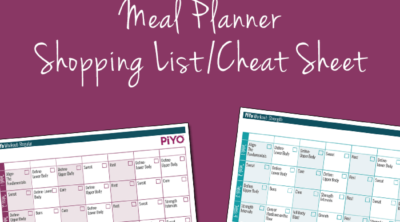 piyo workout calendar regular version my crazy good life