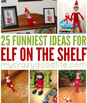 25 of the funniest Elf on the Shelf ideas for this season! It's not something to do every night, but sometimes you want a fun idea for your self. These are perfect Elf on the Shelf tricks for your family.