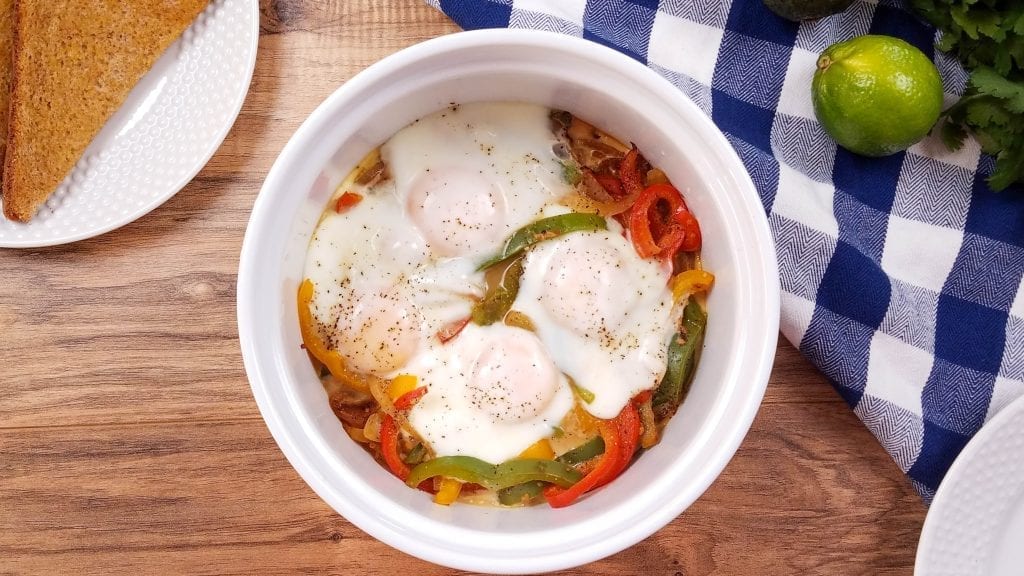 fajita breakfast casserole image