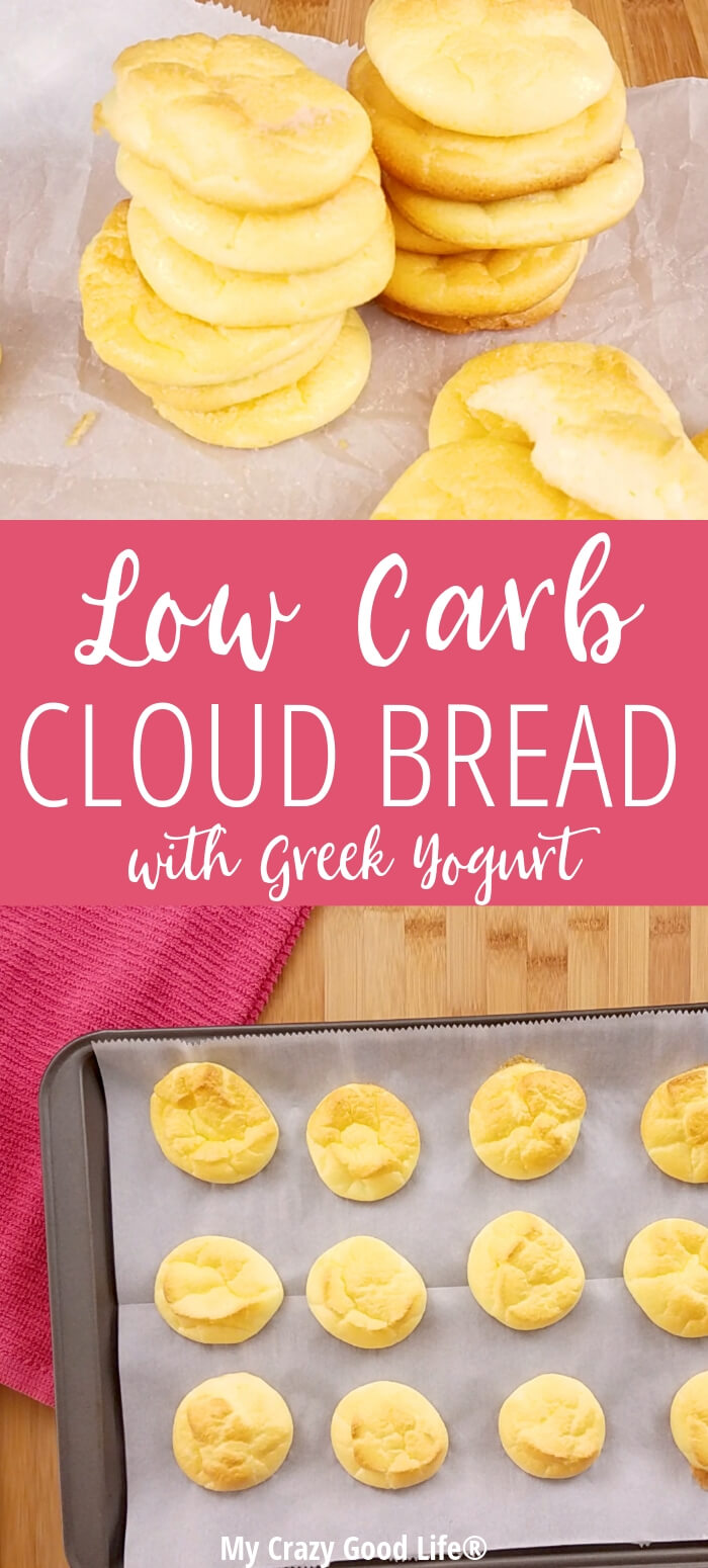 Low Carb Cloud Bread with Greek Yogurt - My Crazy Good Life