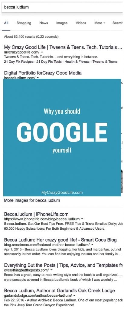 Why You Should Google Yourself