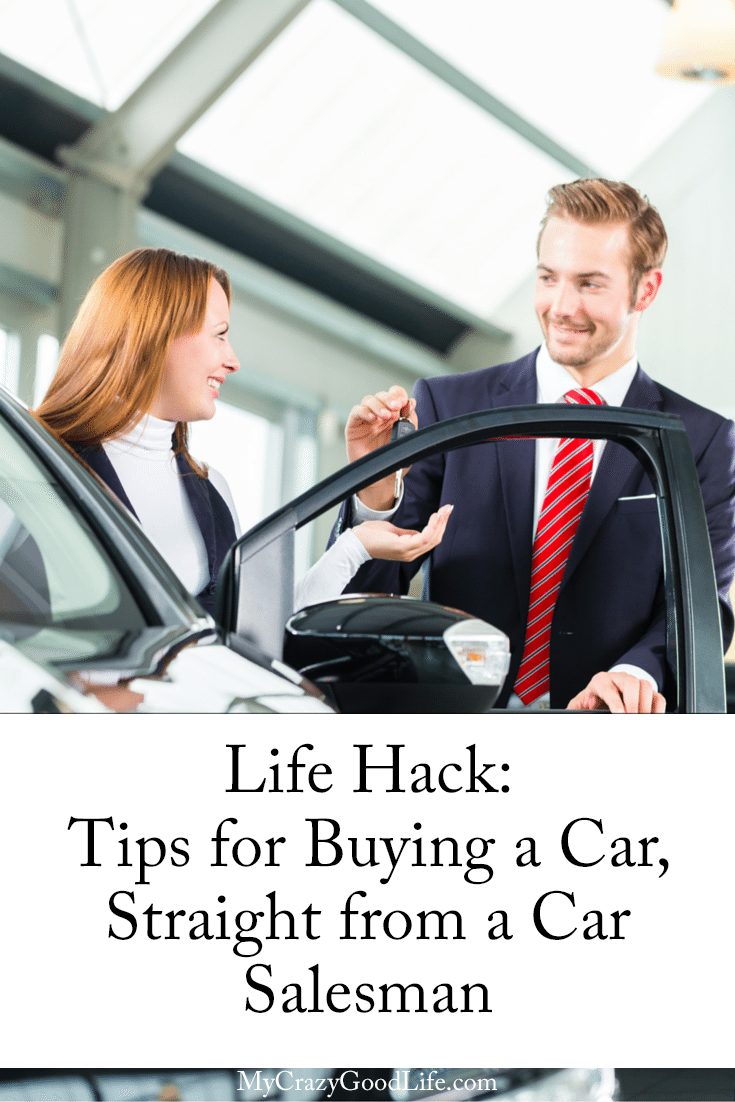 A few months ago we purchased a new car! I'm sharing some tips for buying a car that come straight from a car salesman. 