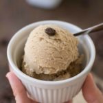 This Dairy Free Coffee Ice Cream uses only four ingredients. I'm not going to say it's healthy, but... it's definitely a healthier ice cream choice.