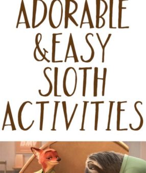 We've all fallen for the sloth named Flash in Zootopia! Here are some sloth activities to extend the fun in your home!