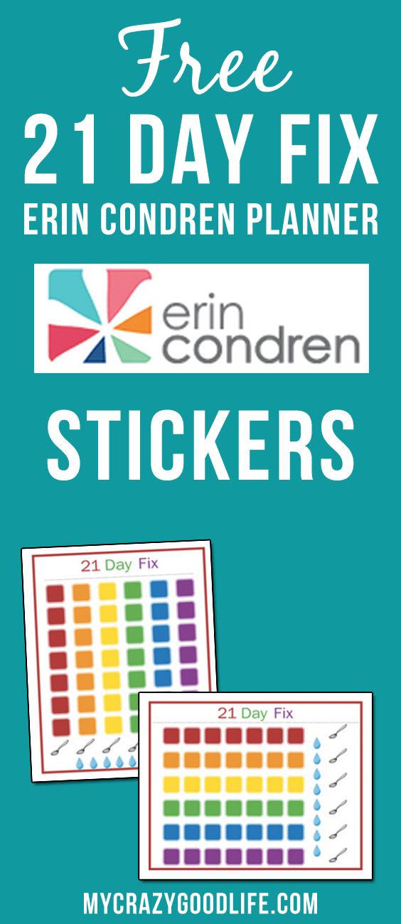 These FREE 21 Day Fix Erin Condren stickers will help you stay on track all day, every day. Vertical and horizontal stickers are included for download.