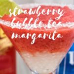 Bubble tea is popping up everywhere around the United States, and now there are bubble tea cocktails too! I thought I'd share this fun Strawberry Bubble Tea Margarita because... well... margaritas :)