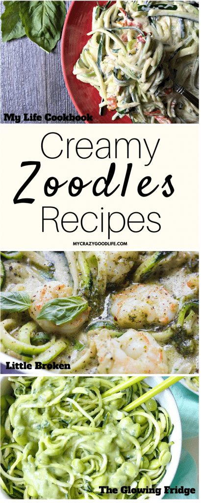 If you're looking for big time flavor without all the calories, creamy zoodles recipes are the way to go! You'll never even notice the missing pasta!