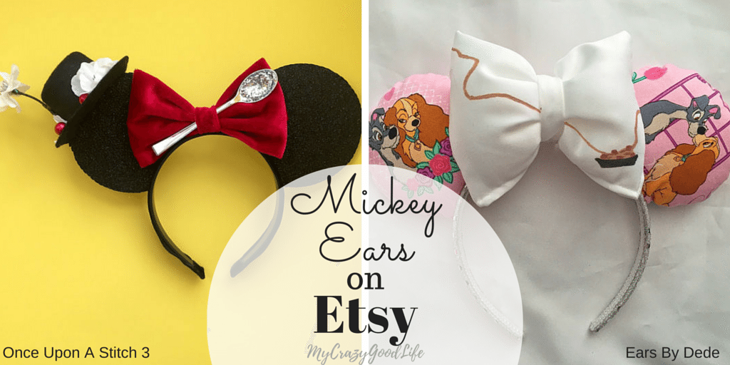 Custom Mickey Ears on Etsy My Crazy Good Life