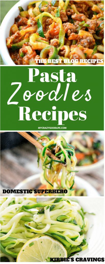 Pasta Zoodles Recipes are trending right now! Almost any pasta recipe can be made with zoodles–here are some pasta recipes for you to try with zucchini noodles!