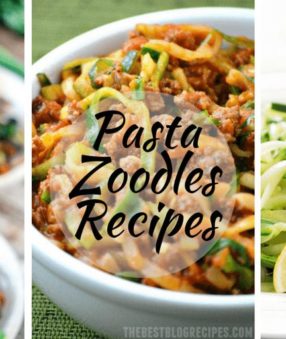 Pasta Zoodles Recipes are trending! Almost any pasta recipe can be made with zoodles–here are some pasta recipes for you to try with zucchini noodles!