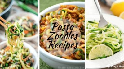 Pasta Zoodles Recipes are trending! Almost any pasta recipe can be made with zoodles–here are some pasta recipes for you to try with zucchini noodles!