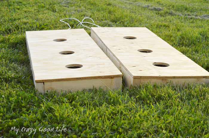 Diy Outdoor Game Three Hole Washers Game My Crazy Good Life