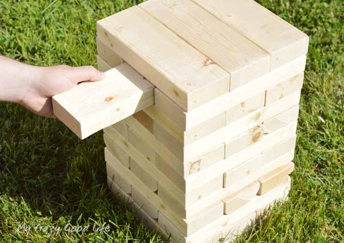 Giant Backyard Jenga Game