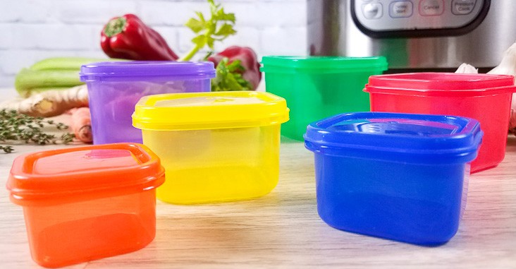 portion fix containers on a woos countertop