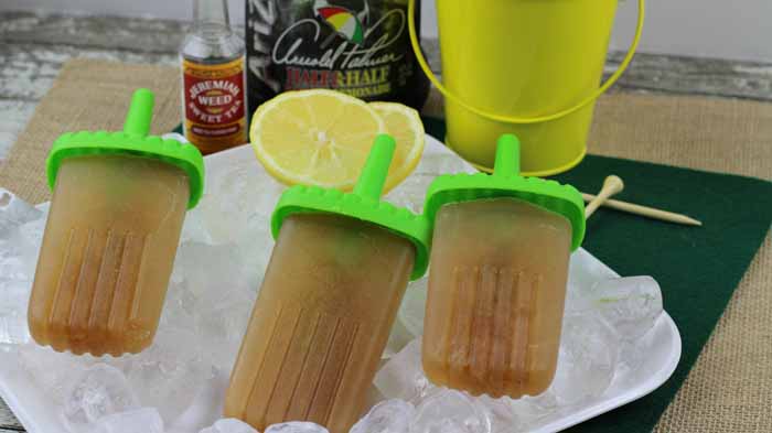 Popsicles are not just for the kids anymore! These Boozy Arnold Palmer Pops are going to be your new favorite adult treat!