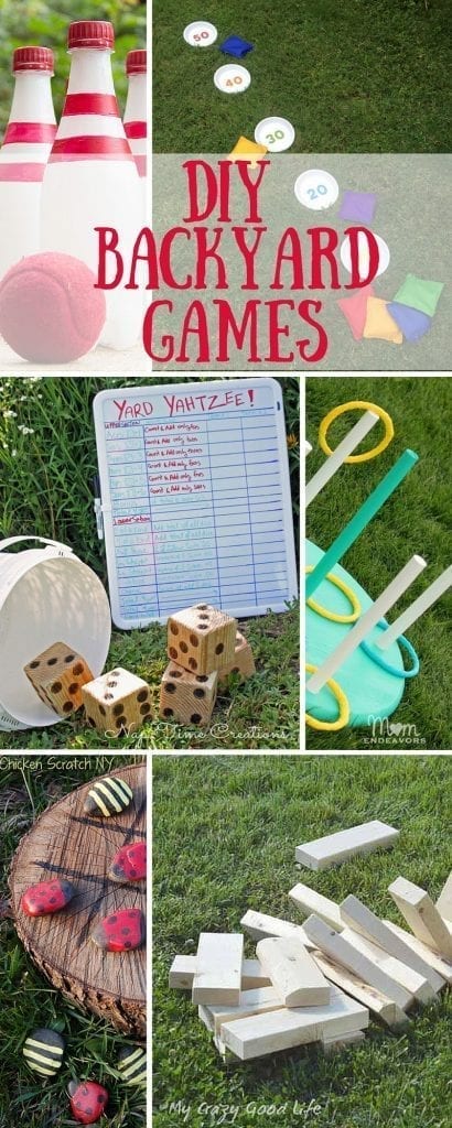 These fun DIY Backyard Games are a great way to enjoy the outdoors without ever leaving the house! Easy to make and fun to play, these lawn games are perfect for your next BBQ or picnic!
