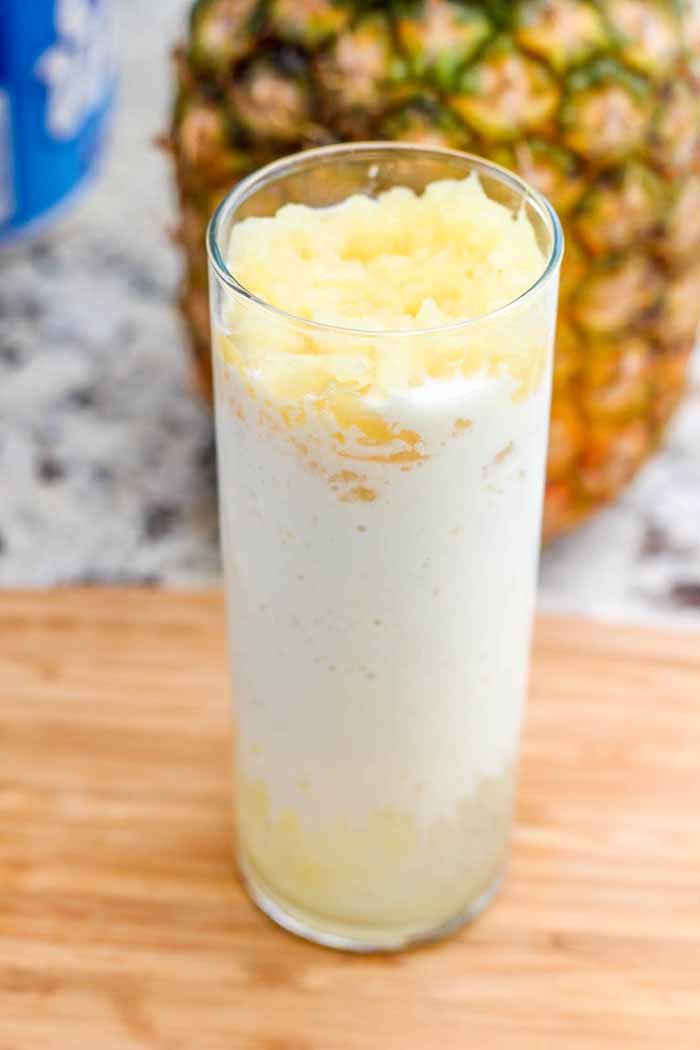 Bring back the Disneyland Dole Whip from your youth and give it an adult twist with this delicious Dole Whip Margarita! 