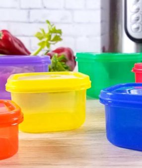 image of 21 day fix containers and an instant pot