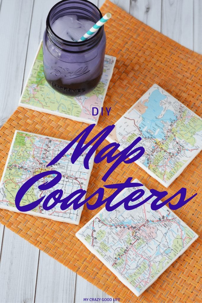 Being a travel lover is hard when there are no trips on the horizon. Fill the travel gap with these DIY Map Coasters, show off your love of travel in style!