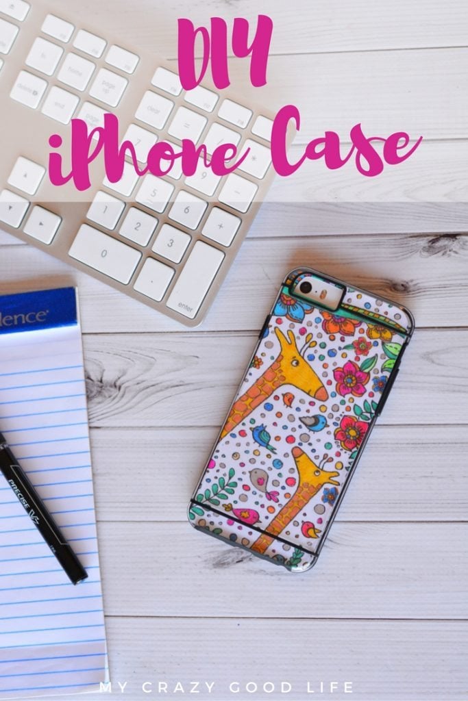 This fun tutorial combines two very popular things: adult coloring pages and iPhones! You can make your own easy DIY iPhone Case quickly and easily!