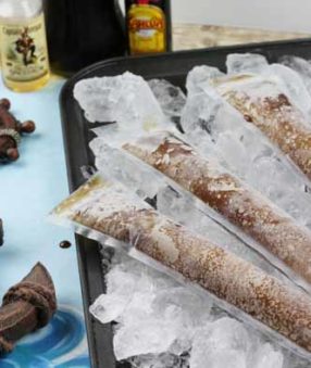 rum and coke popsicles