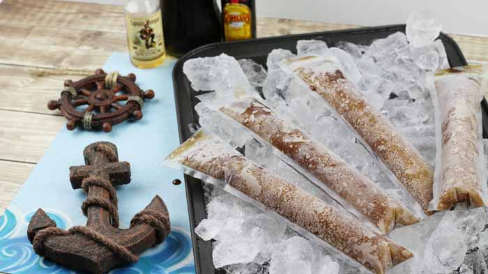 rum and coke popsicles