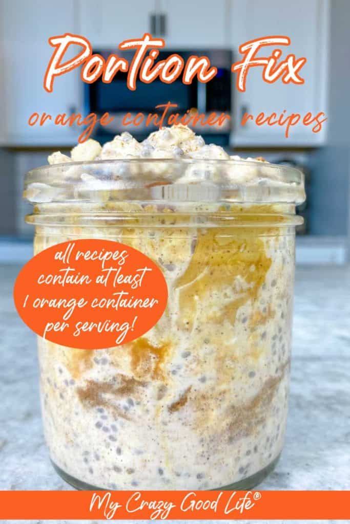 pumpkin spice overnight oats with text for pinterest