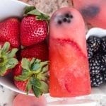 Margaritas and boozy popsicles combined?!?! Yes Please! These Strawberry Blackberry Margarita Pops are refreshing and delicious with an adult kick!