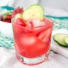This strawberry and cucumber margarita is a refreshing twist on a classic drink! Perfect for relaxing at the end of the day with a delicious drink!