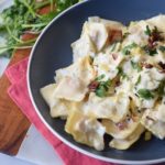 This Creamy Asiago Ravioli has all you expect from a good Italian recipe, it's easy to do, a total crowd pleaser, and out of this world good.