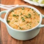 Buffalo chicken dip is a little bit spicy, a little creamy, and totally delicious. This healthier recipe for 21 Day Fix Buffalo Chicken Dip is the perfect appetizer!