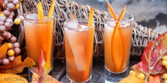 Apple Cider Margarita Shooters with Pumpkin Zest are a great way to turn fall into margarita season! Celebrate the season with this awesome drink recipe.