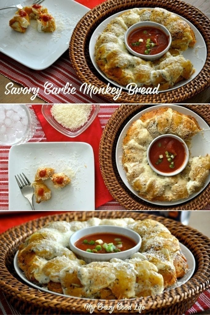 This Garlic Monkey Bread recipe is a delicious side! I partnered with Pillsbury to bring you our favorite savory garlic buttery monkey bread recipe.