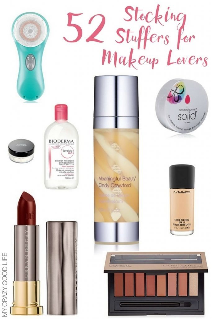Stocking stuffers for makeup lovers can be tricky. Here are 52 foolproof options that makeup lovers will be thrilled to find in their stocking this year!