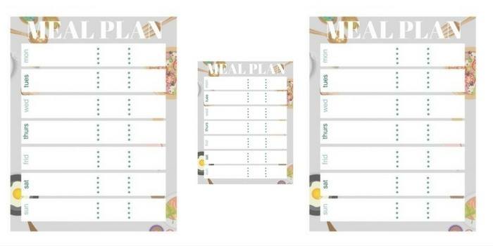 These FREE meal plan printable bullet journal stickers are perfect for your meal planning. Print a sheet of 1 or 4 per page, or adjust size to your needs.