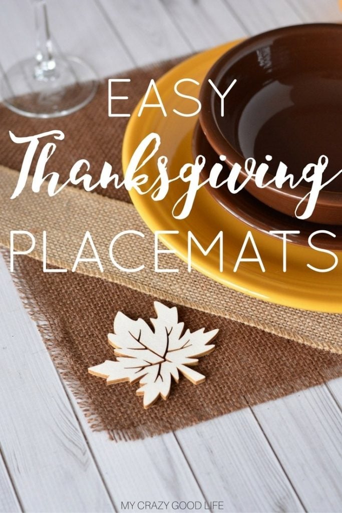 Make these gorgeous Thanksgiving placemats and wow your guests this year! With just a few simple steps you can have a beautiful addition to any table. 