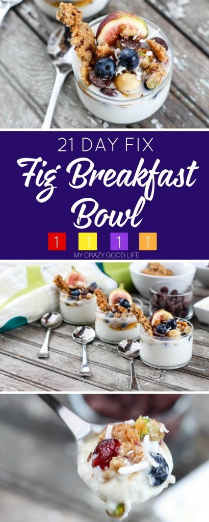 They say that the first meal of the day is the most important one...celebrate in style with this delicious and healthy fig breakfast bowl! Updated to include 21 Day Fix breakfast containers!