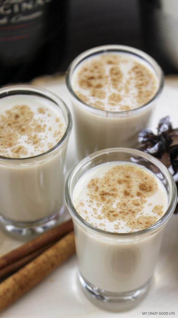 These cinnamon latte shots will warm you up and keep you going! They're the perfect addition to any party menu or just a delightful Friday night!