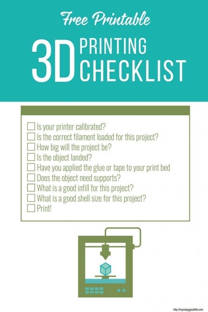 3D printing is technology that is in our hands today! Use these 3D Printing tips, and 3D Printing Checklist to get the most out of your projects.