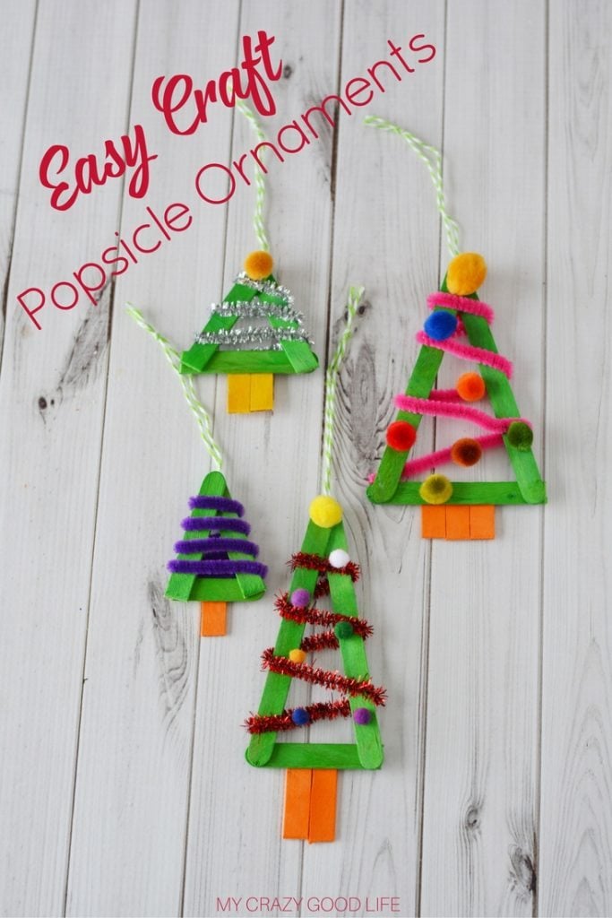 The holidays are typically when we have some "down time". This easy craft is great, make these popsicle ornaments with the kids or the whole family!