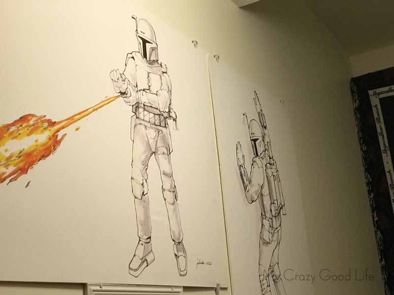 Fun StormTrooper sketches from the Skywalker Ranch store