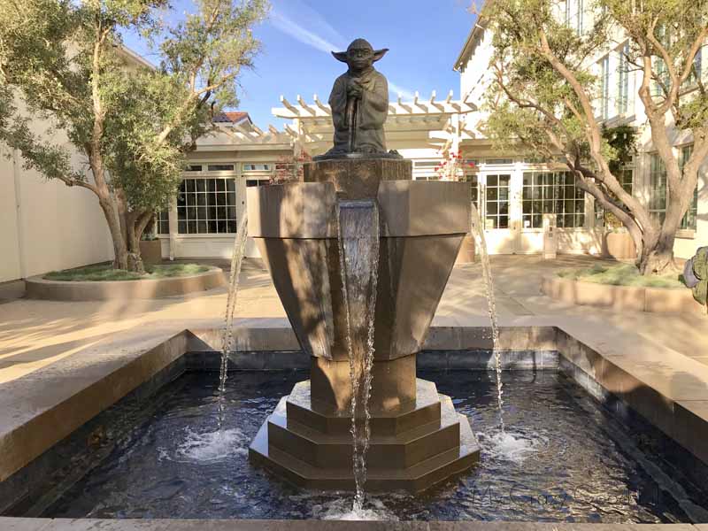 Yoda Fountain at LucasFilm Headquarters