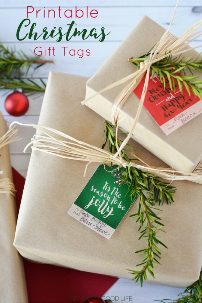 Printable Christmas Gift Tags : My Crazy Good Life