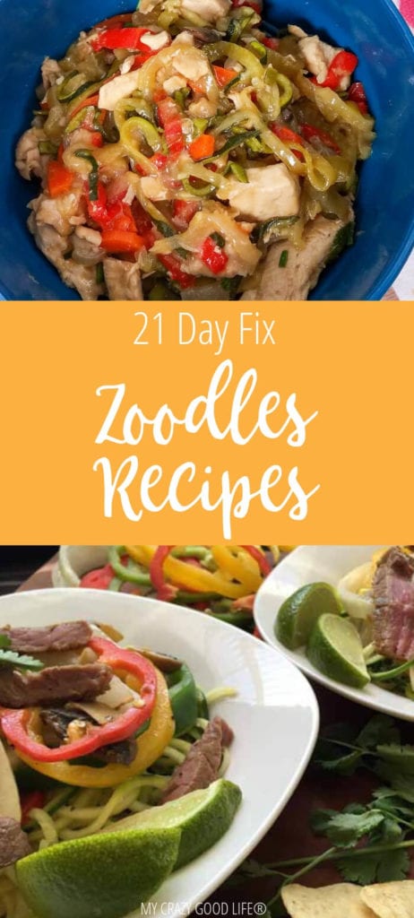 These delicious 21 Day Fix Zoodles recipes are a great way to not only cut calories and carbs but also make your favorite recipes compliant with your diet program. Zoodles are basically noodles that are made from vegetables. 