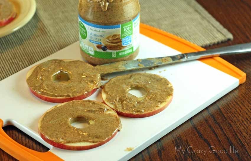 Your post workout snack is important. You need something to help your muscles heal and stay hydrated! Here's our favorite Apple Almond Butter Snacks!